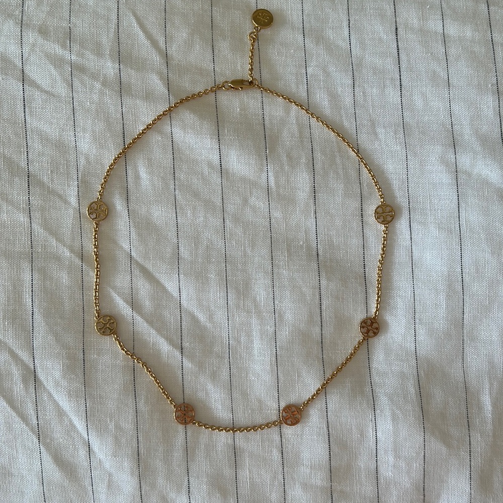 Tory Burch Logo Toggle Necklace